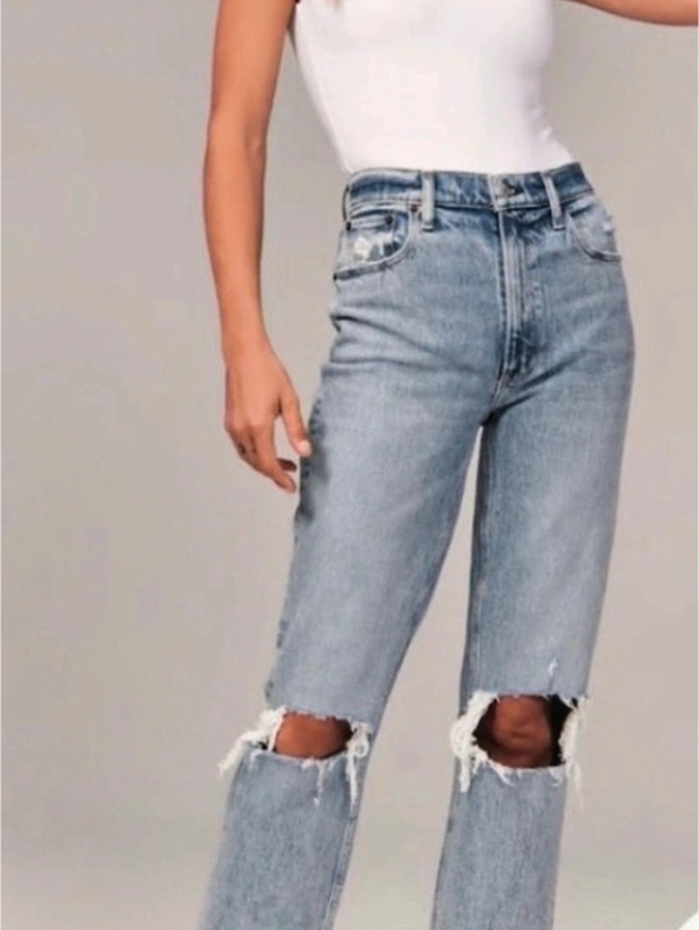 Abercrombie & Fitch The 90s Straight Ultra High Rise Curve Love 10 short
